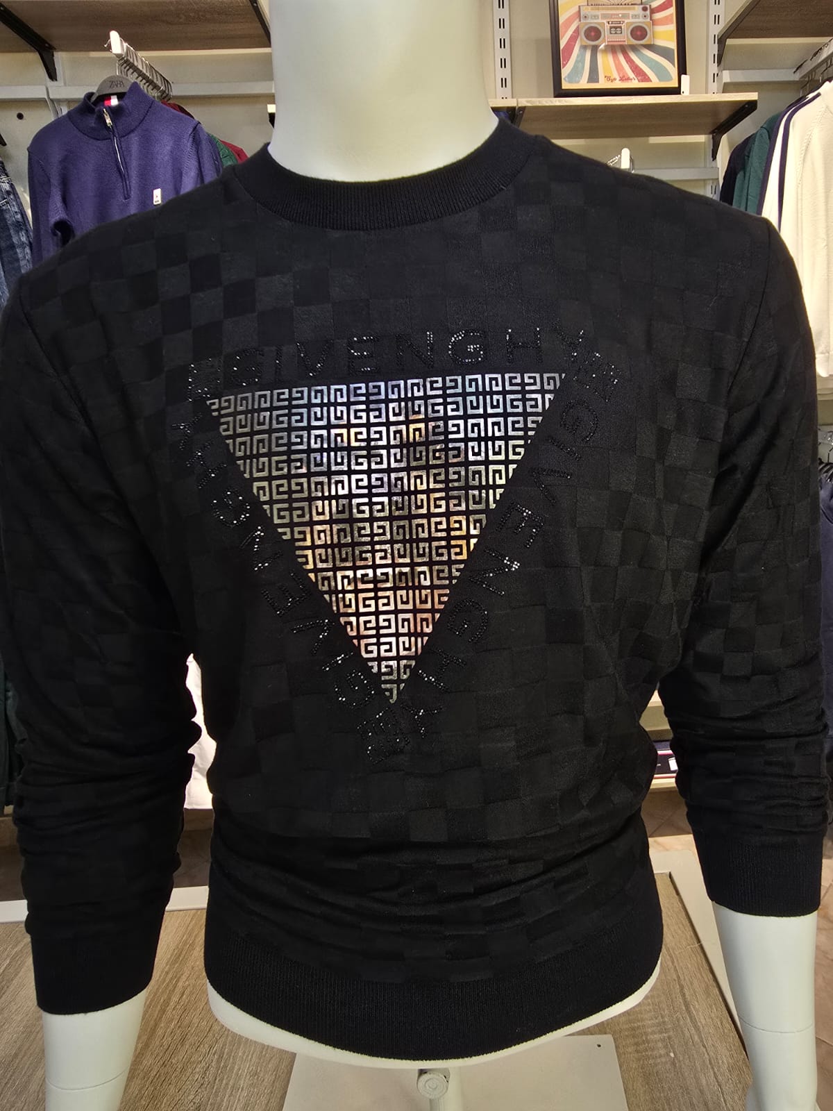Givenchy® | Geometric Crewneck Sweater