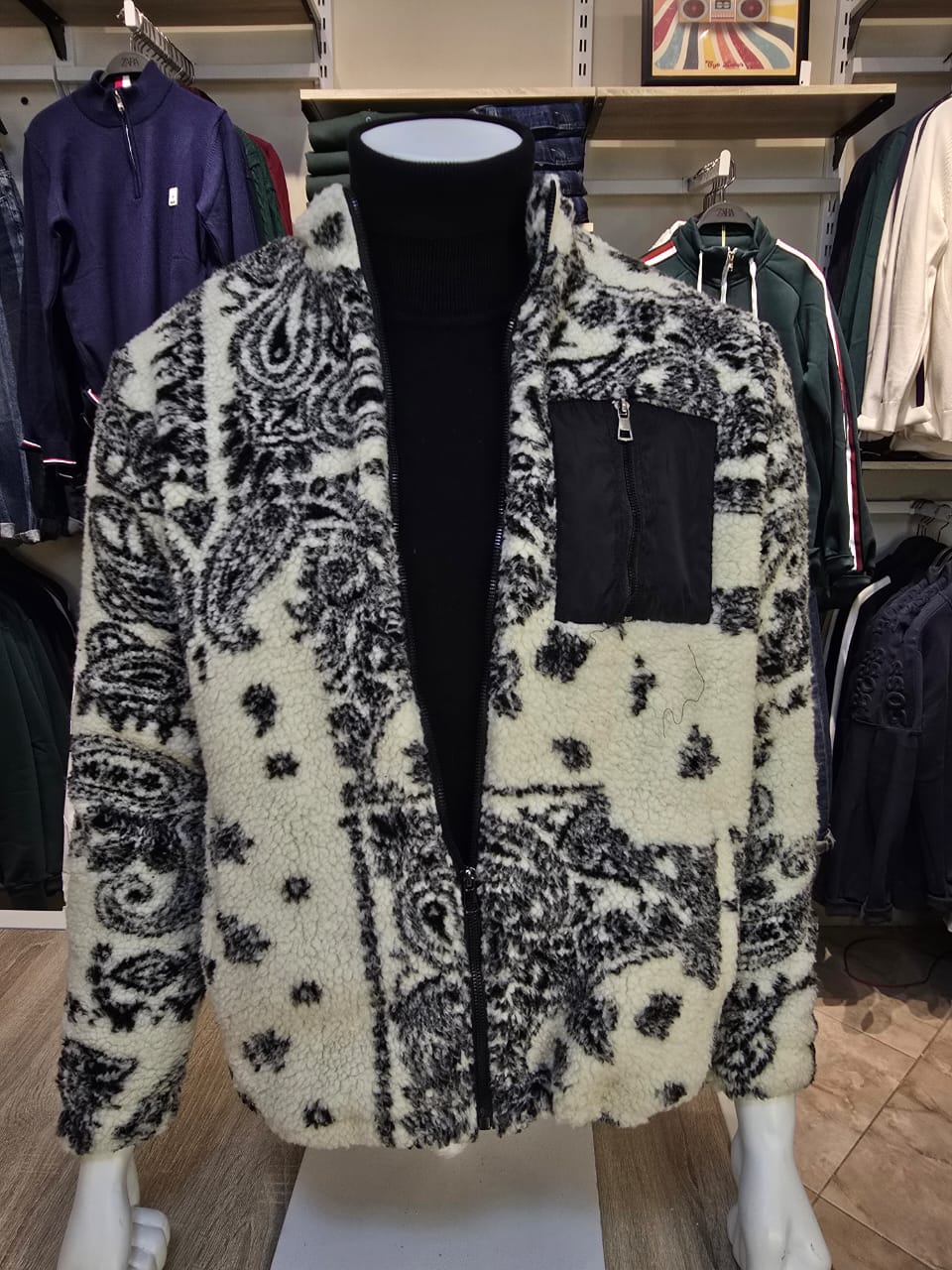 Paisley Sherpa Zip Jacket | Winter Edition