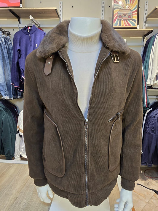 Massimo Dutti Corduroy Aviator Jacket