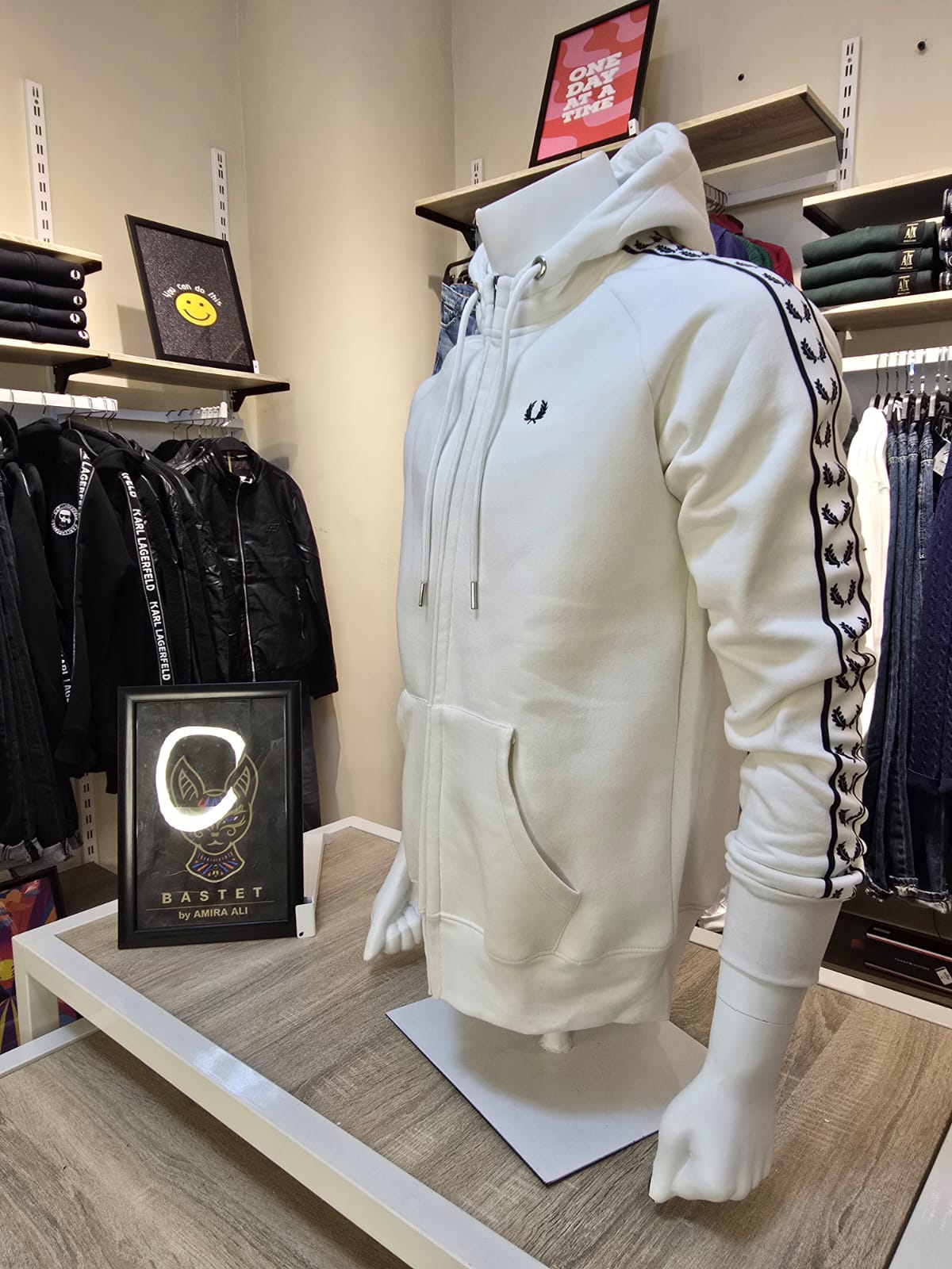 Fred Perry Tape Detail Zip Hoodie