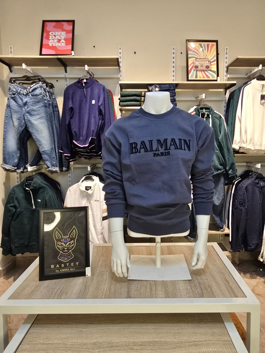 Balmain Paris Embroidered Sweatshirt