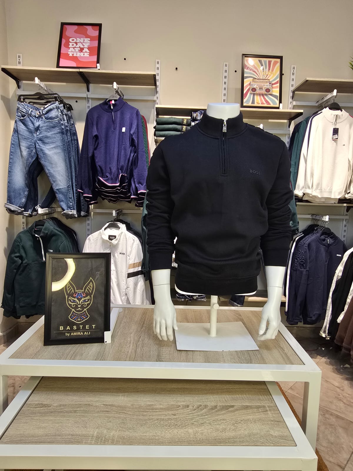 BOSS Quarter-Zip Sweatshirt