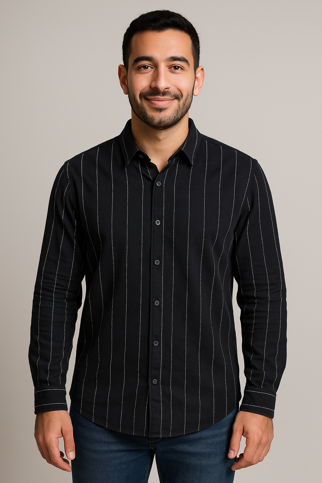 H&M® | Striped Long Sleeve Shirt