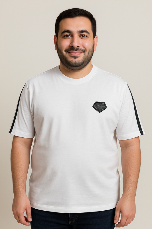 Gucci® | Stripe Sleeve Crest T-Shirt