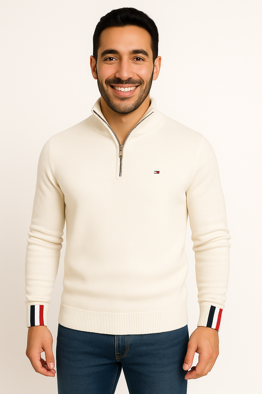 Tommy Hilfiger® | Signature Quarter-Zip Sweater