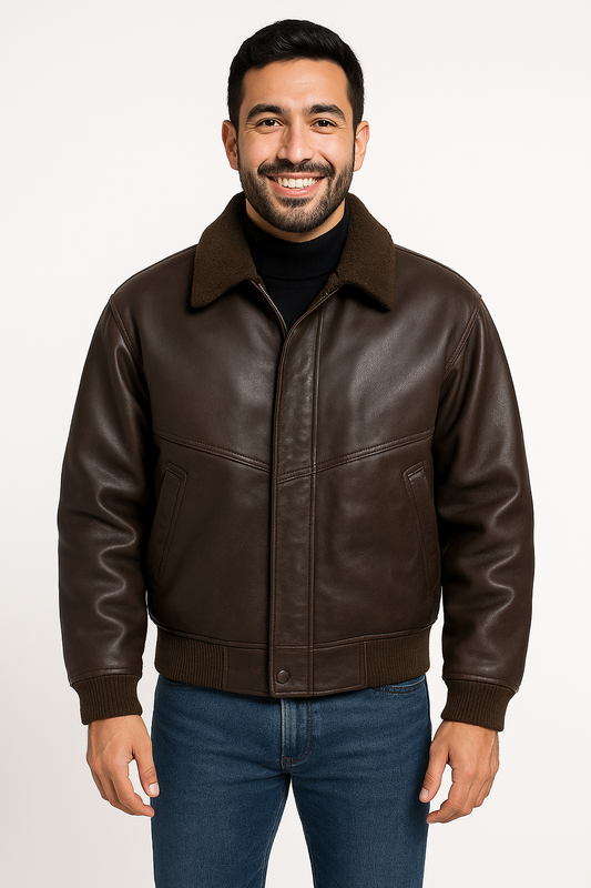 Classic Shearling Aviator Jacket (Turkish)