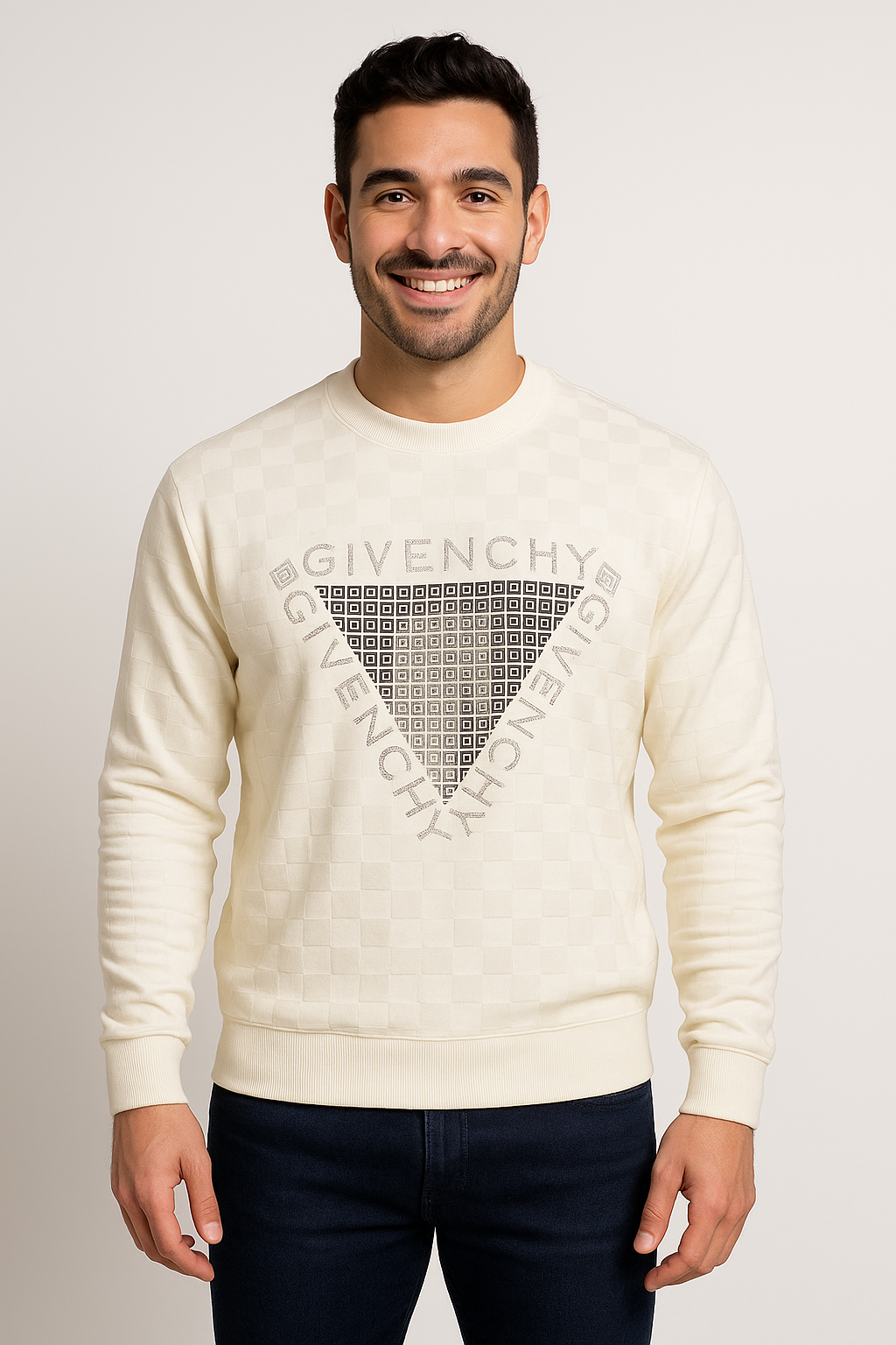 Givenchy® | Geometric Crewneck Sweater