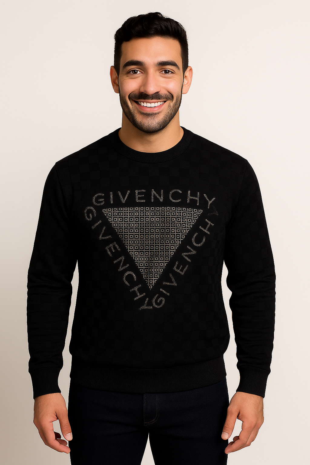 Givenchy® | Geometric Crewneck Sweater