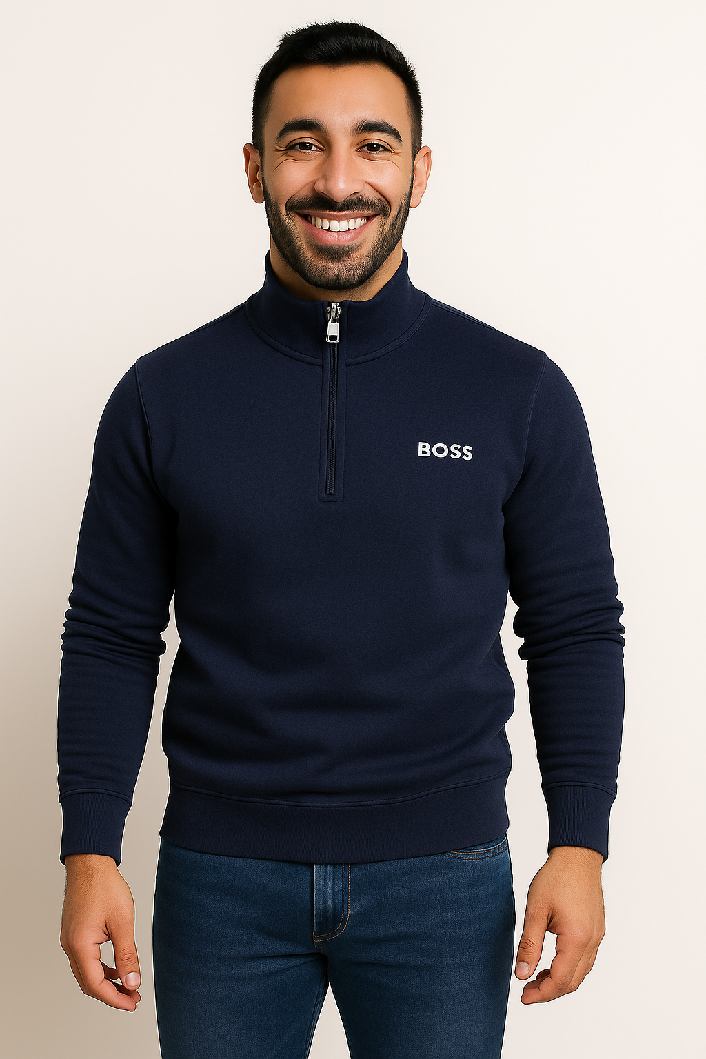 BOSS Quarter-Zip Sweatshirt