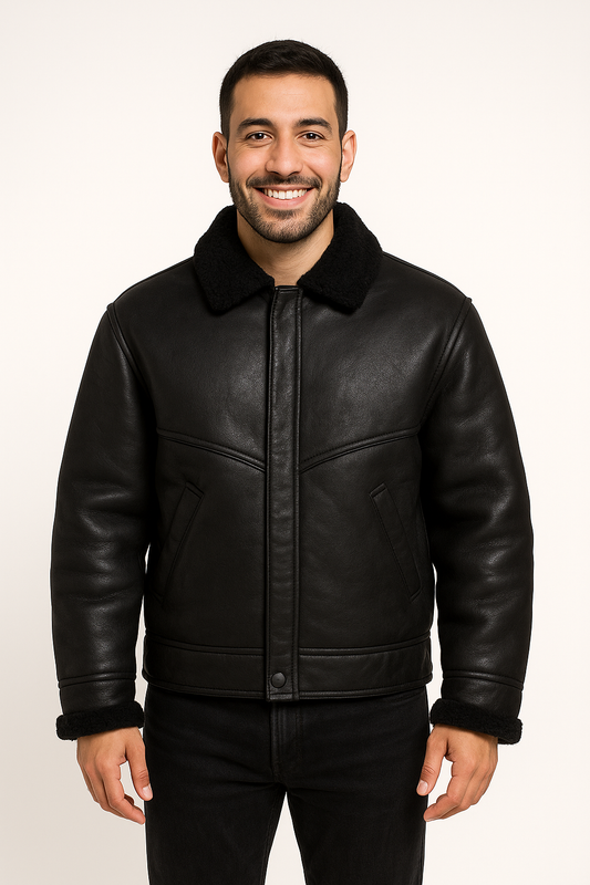 Classic Shearling Aviator Jacket (Turkish)