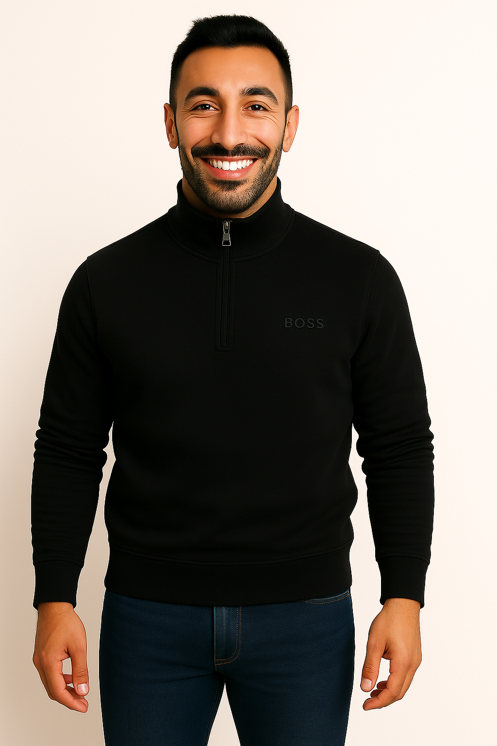 BOSS Quarter-Zip Sweatshirt