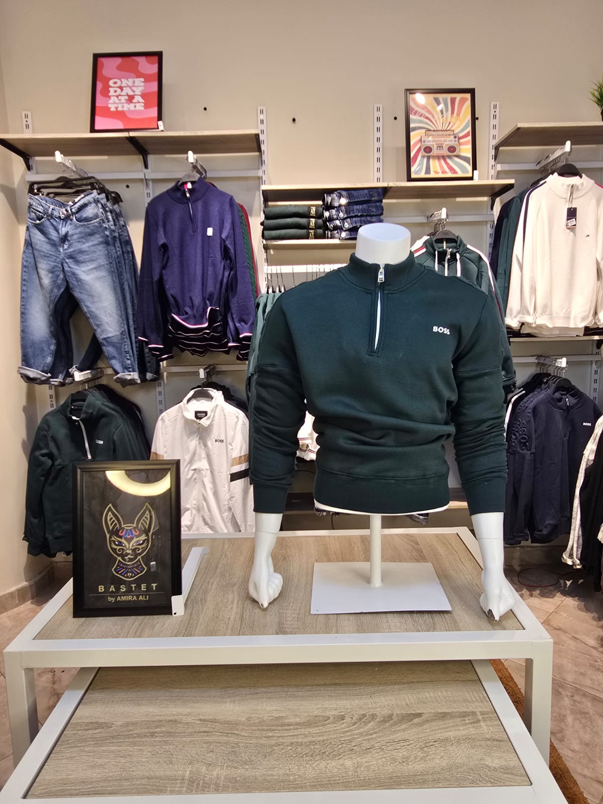 BOSS Quarter-Zip Sweatshirt