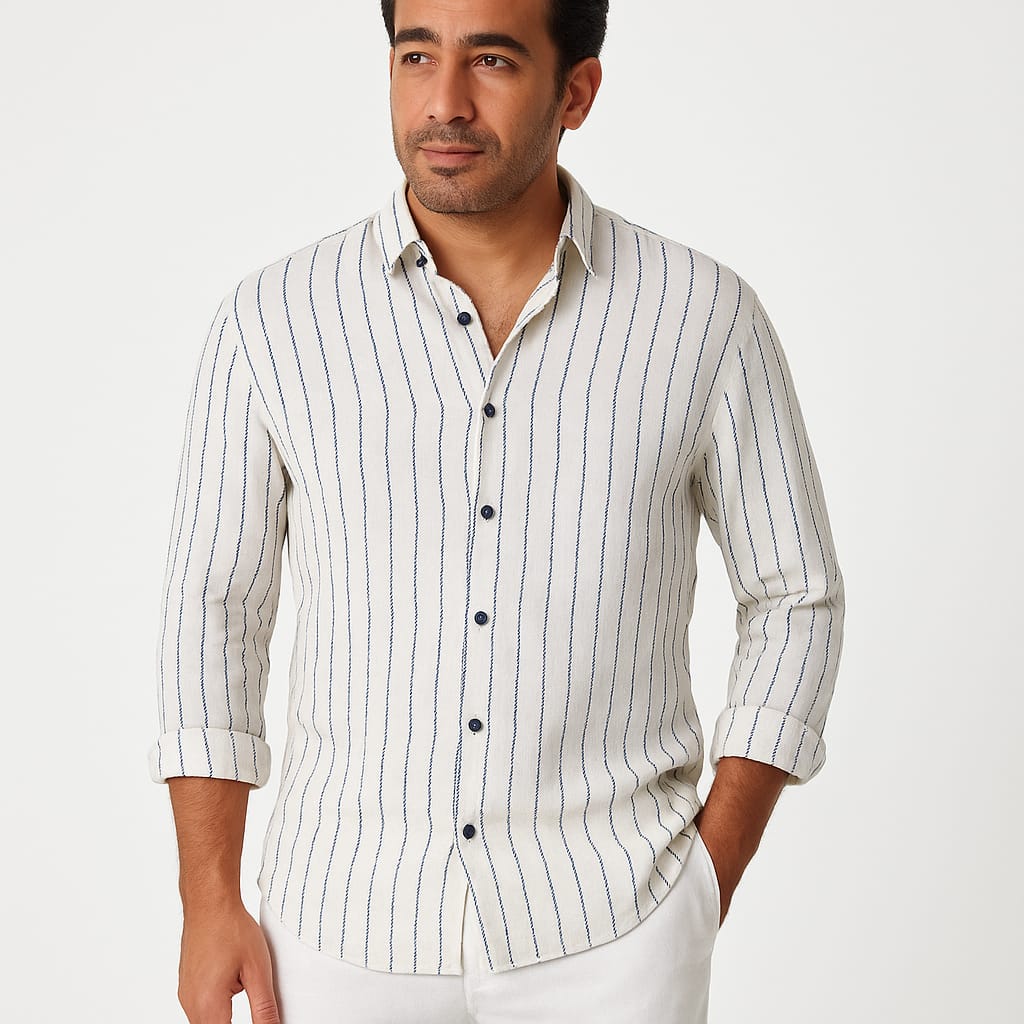 Coastal Striped Linen Shirt