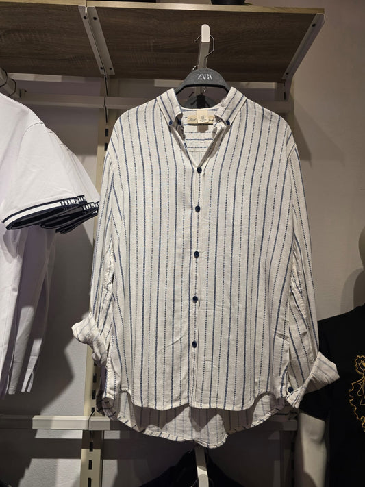 Coastal Striped Linen Shirt