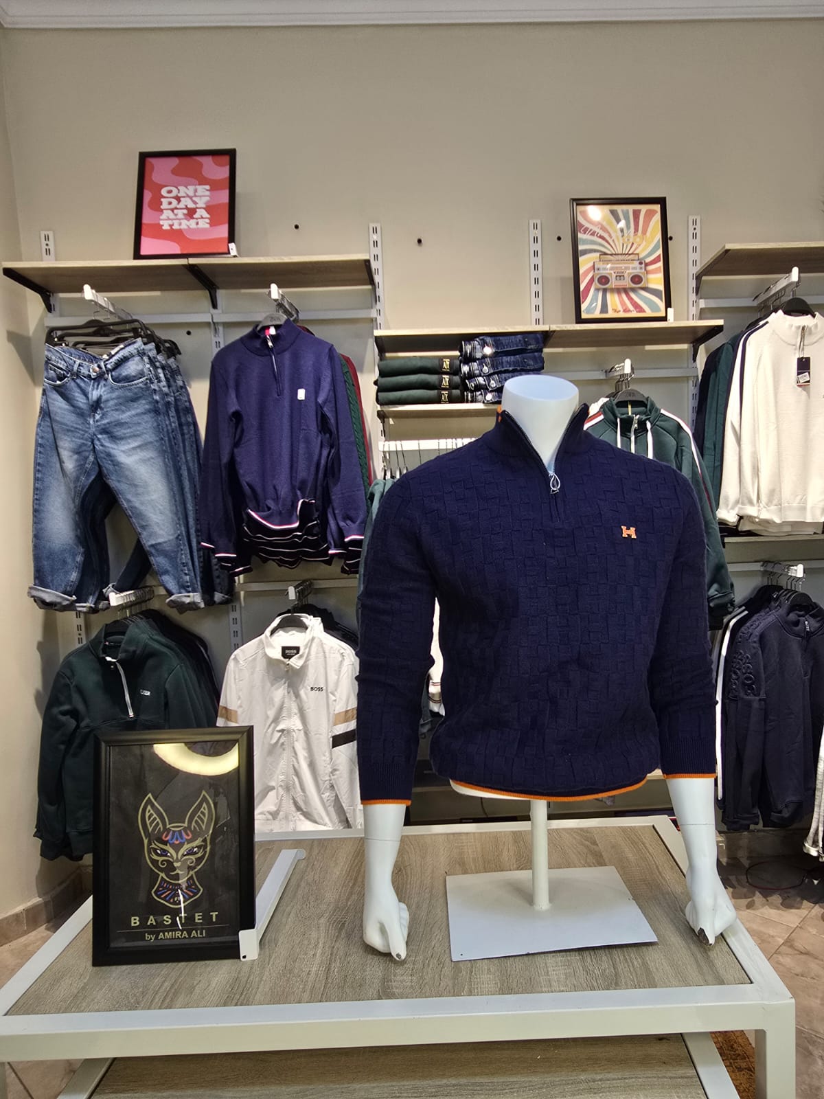 Hermès Textured Quarter-Zip Knit