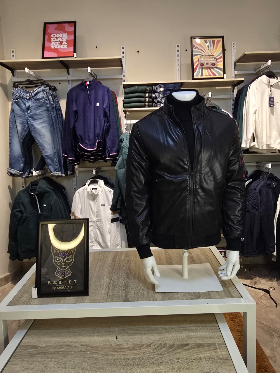 Emporio Armani Black Leather Jacket