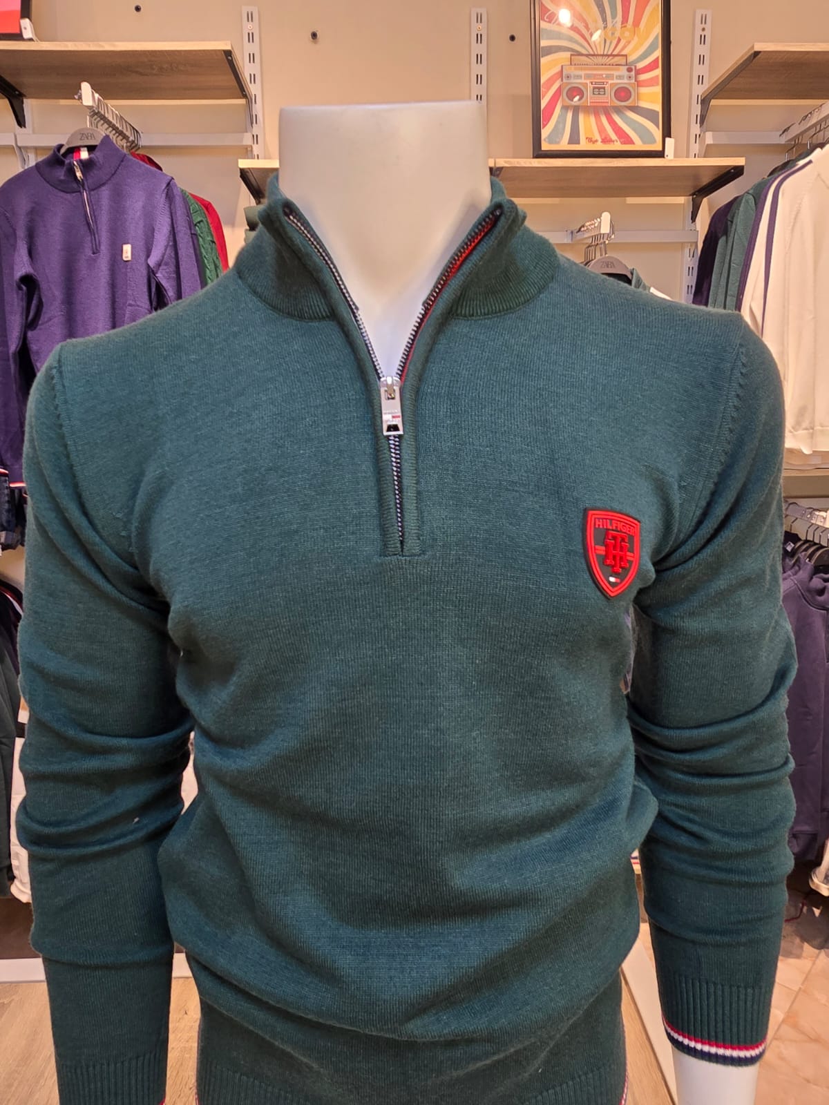 Tommy Hilfiger® | Crest Quarter-Zip Sweater