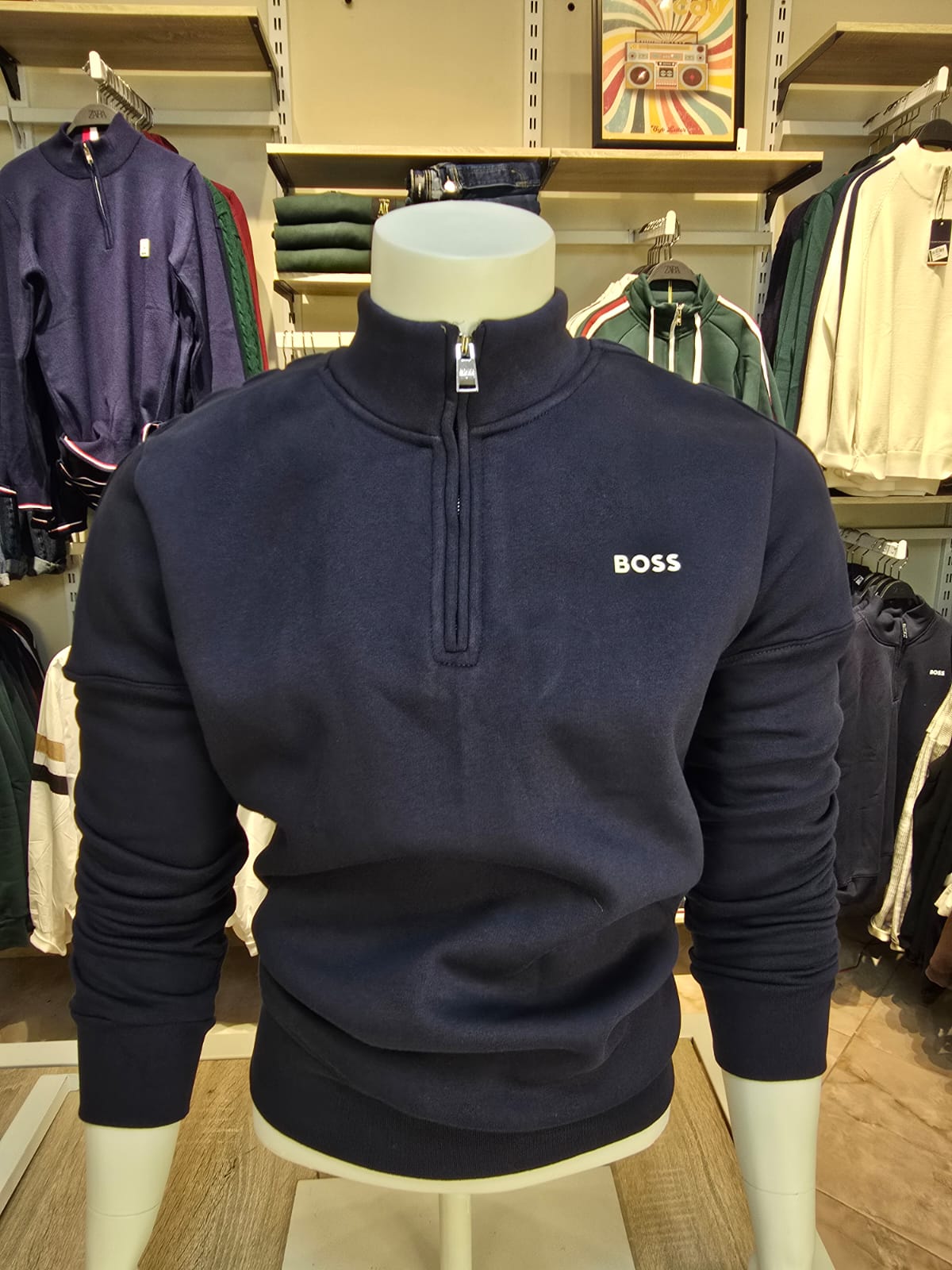 BOSS Quarter-Zip Sweatshirt