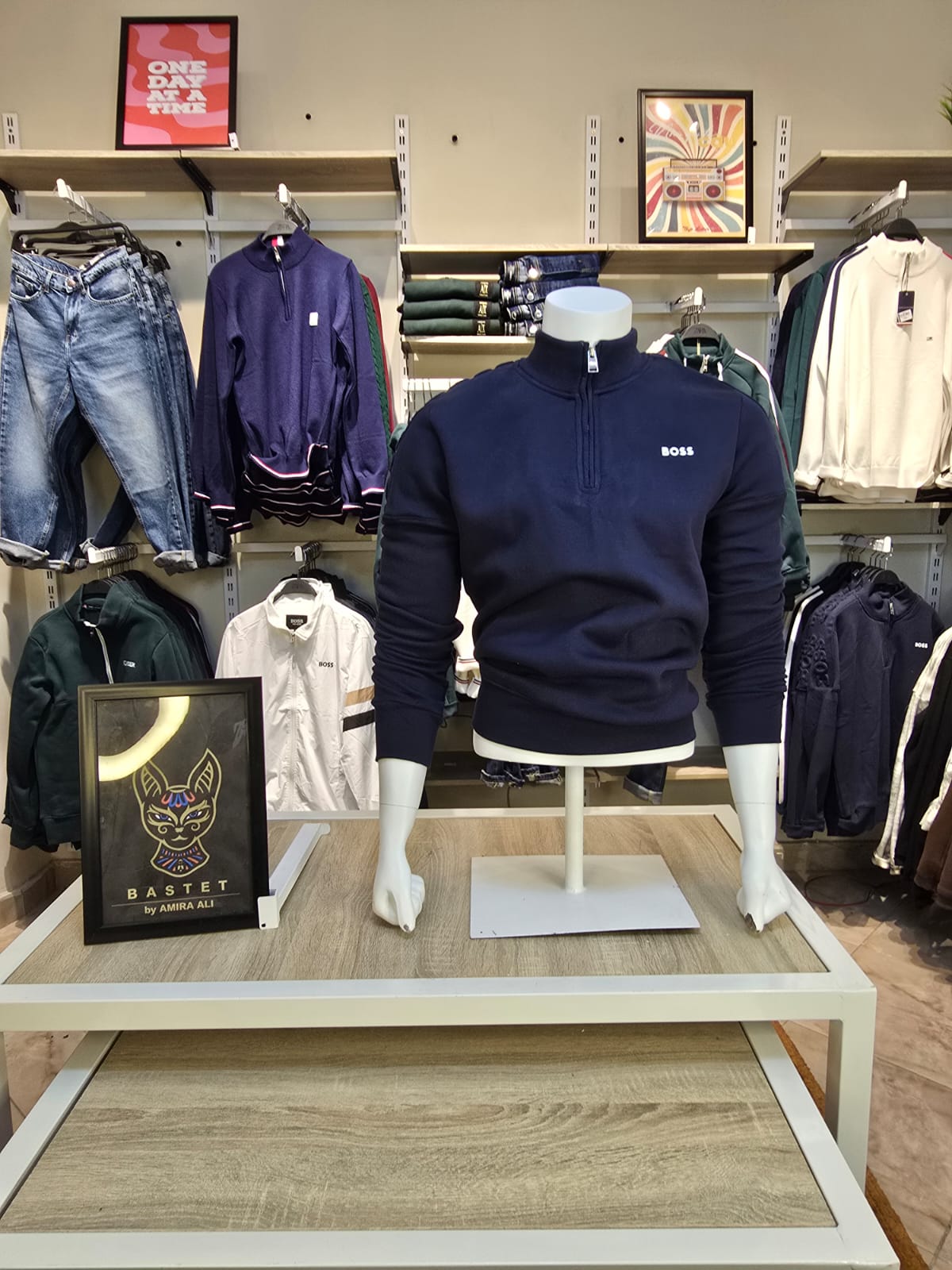 BOSS Quarter-Zip Sweatshirt