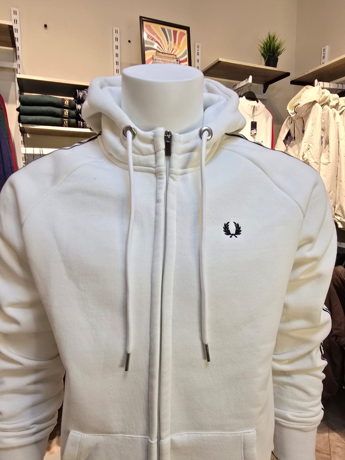 Fred Perry Tape Detail Zip Hoodie