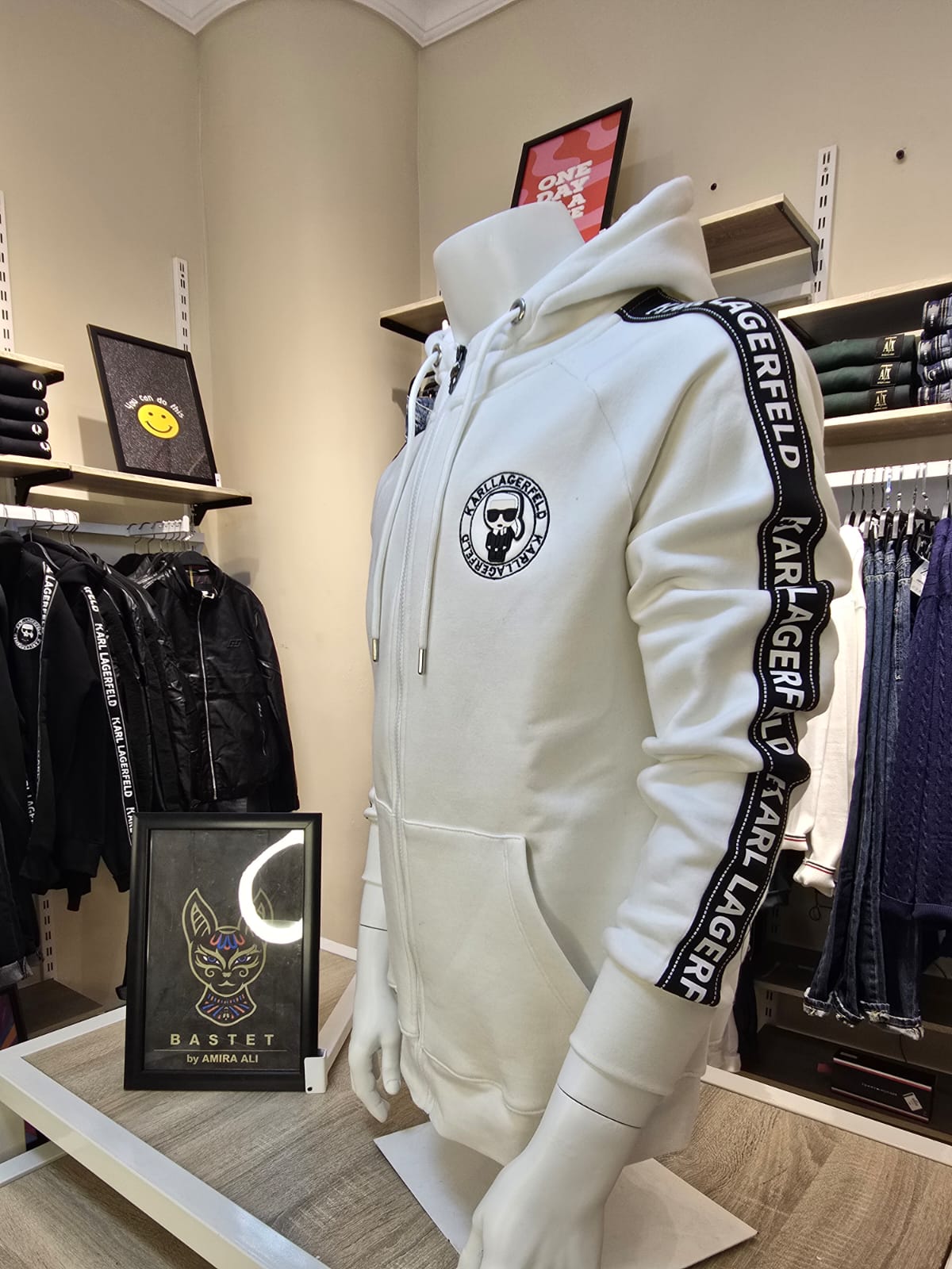 Karl Lagerfeld® | Tape Logo Zip Hoodie