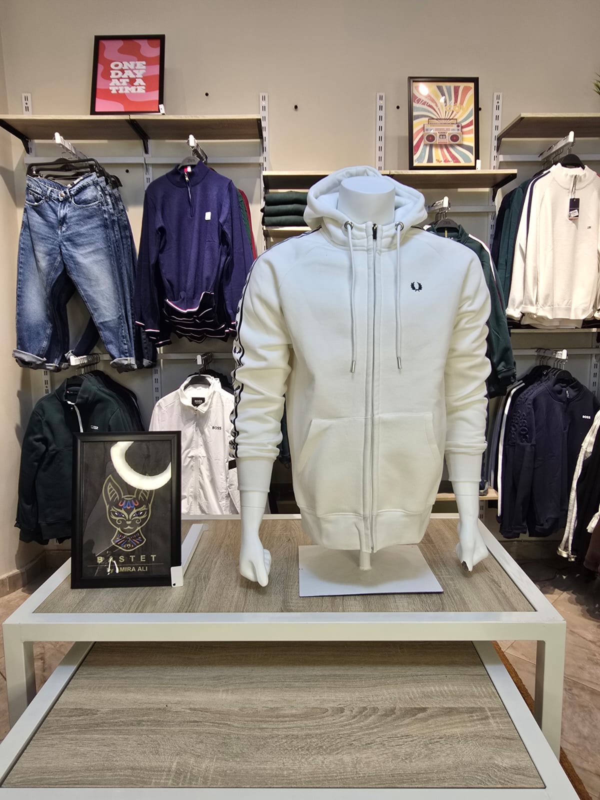 Fred Perry Tape Detail Zip Hoodie