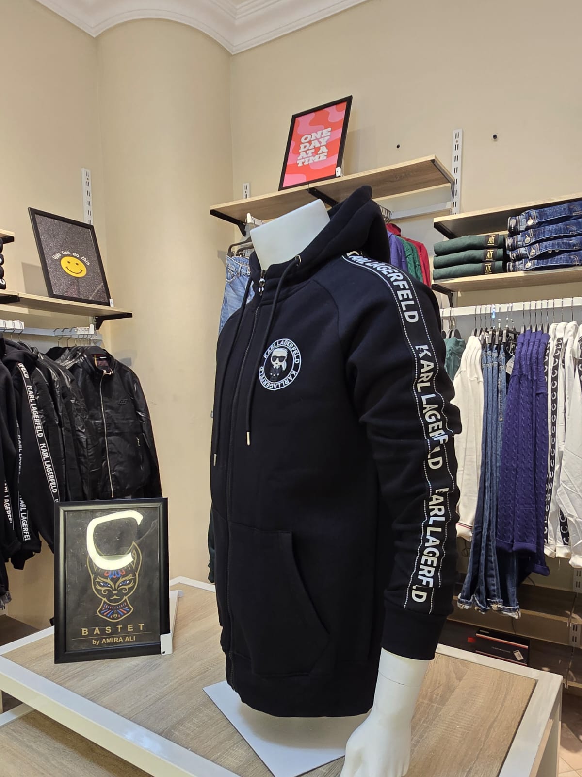 Karl Lagerfeld® | Tape Logo Zip Hoodie