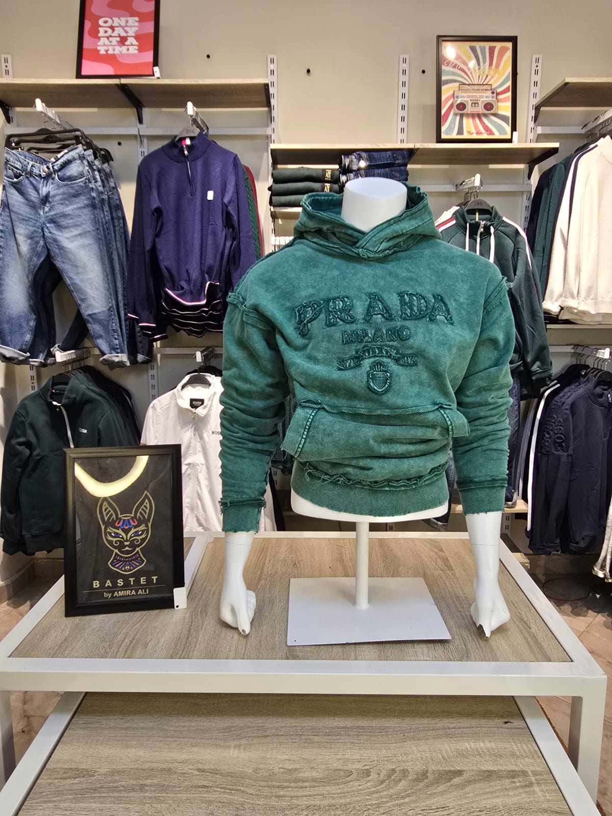 Prada Milano Vintage Wash Hoodie