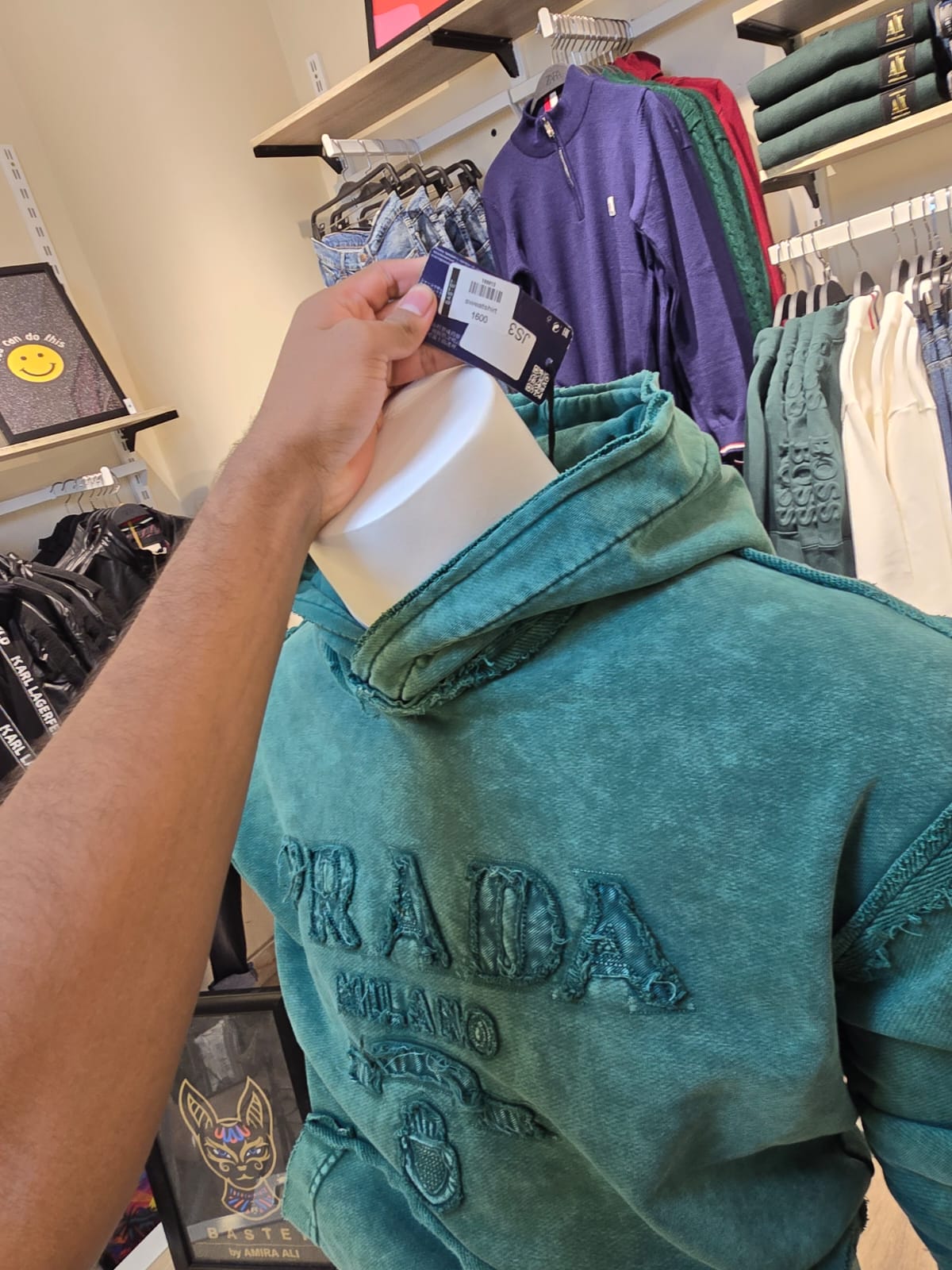 Prada Milano Vintage Wash Hoodie