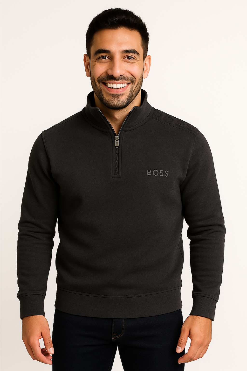 BOSS Quarter-Zip Sweatshirt