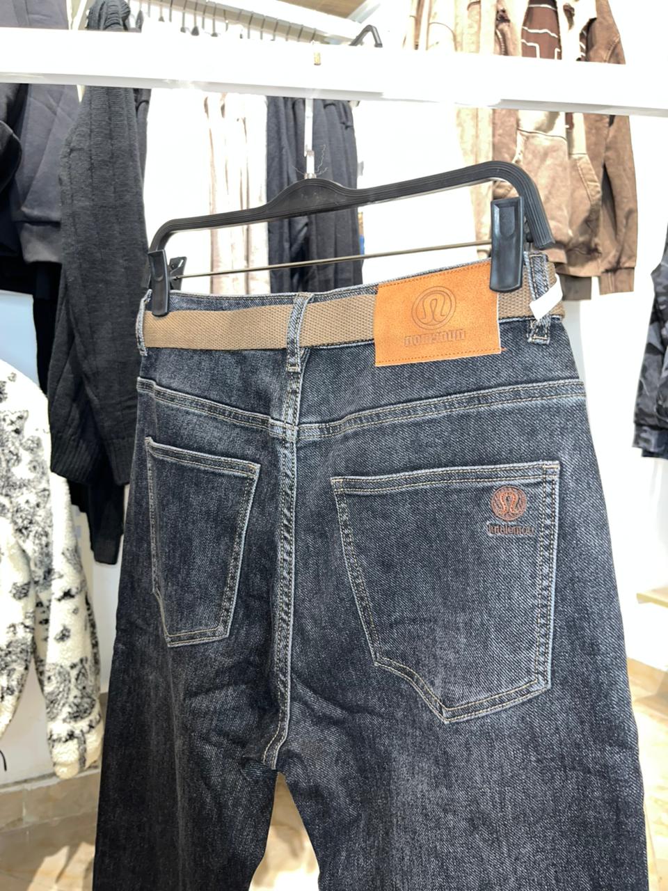 Lululemon Tapered Black Denim Jeans